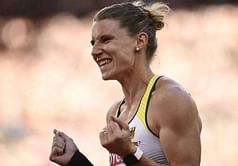 Schafer leads heptathlon narrowly from favourite Thiam