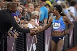 Dibaba squeezes into 1500m final, Kipyegon fastest