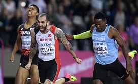 Turkey's Guliyev stuns field to win 200 metres