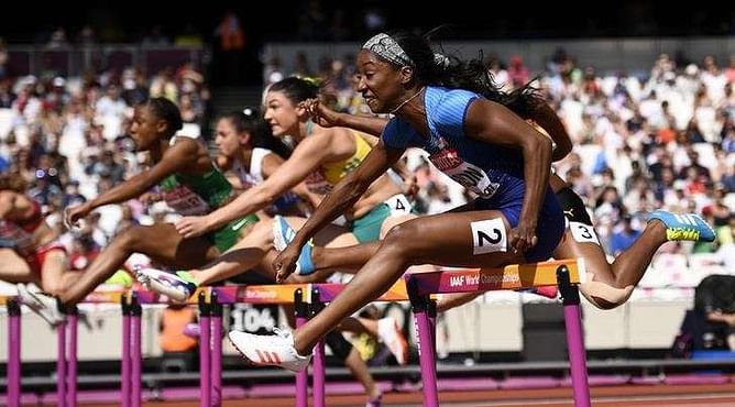 Athletics: Harrison impresses in sprint hurdles qualifying