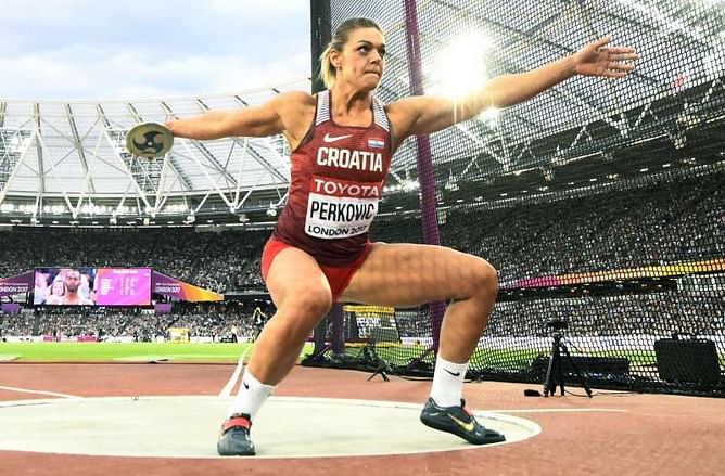 Athletics: Perkovic dominates discus to clinch second world title