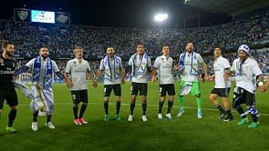 Real Madrid presented with LaLiga trophy at the Bernabeu