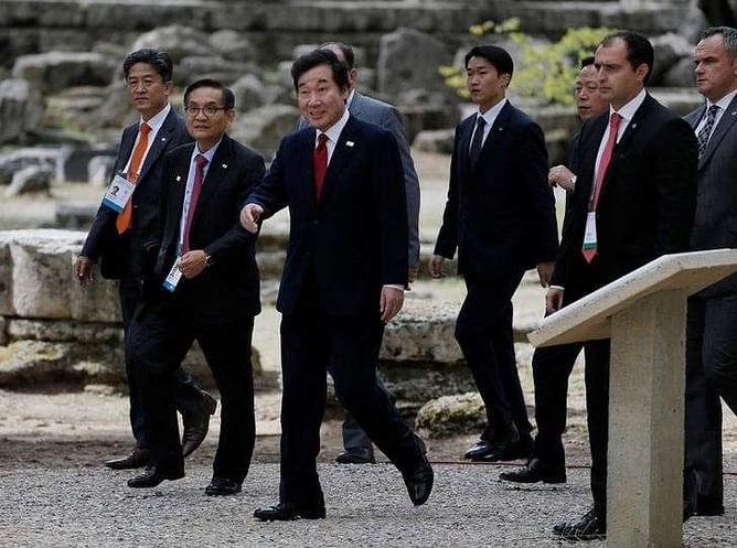 Olympics: Pyeongchang 2018 Games torch lit in ancient Olympia