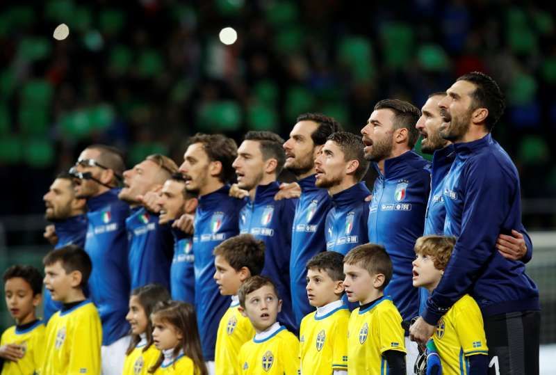 Soccer Stunned Italy fail to reach World Cup as Sweden qualify
