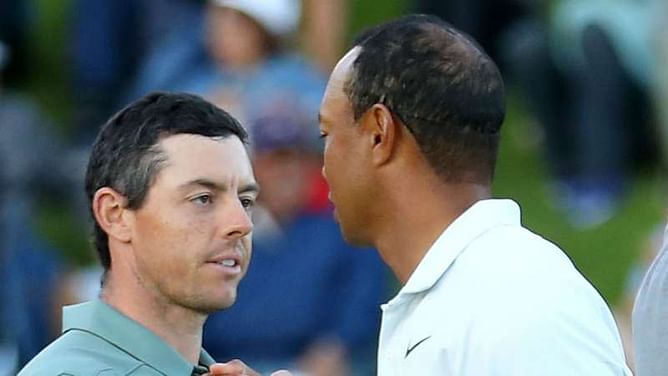 Fore in the morning - Tiger and McIlroy practice before sunrise