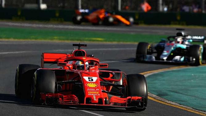 Sebastian Vettel wipes smile off Lewis Hamilton's face in Melbourne