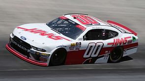 Watch: Cole Custer's pit crew member calmly faces fire