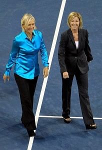 Martina Navratilova and Chris Evert