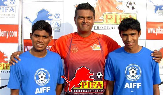 AIFF Boys &acirc;€“ Harshad Meher &amp; Ajith Bhoir played for India U16, they played for PIFA Colaba FC MDFA Senior division then now Elite.