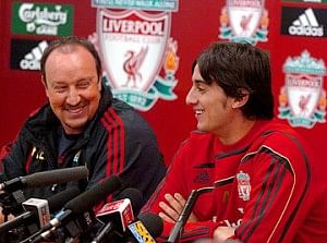 Aquilani was brought to Liverpool by Rafa Benitez
