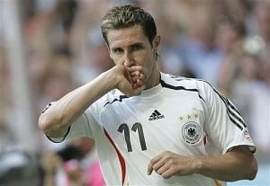 Germany will miss Klose&#039;s services in the world cup after this game. 