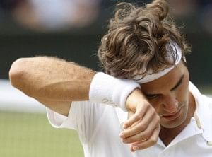 Roger Federer was made to sweat it out by Falla