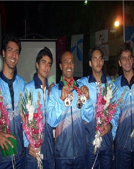 Squash India team grabs the silver at SAG