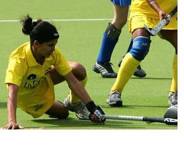 Hockey team captain : Surinder Kaur