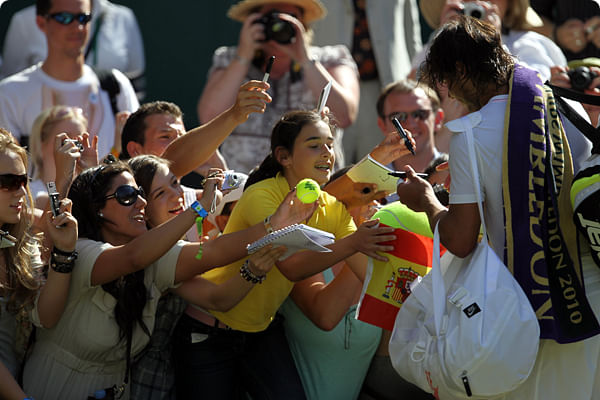 Rafael Nadal won his first round match against Kei Nishikori