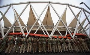 the newly inaugurated Jawaharlal Nehru Stadium (Photo: PTI)