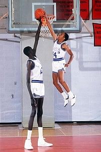 At 7 ft 7 inches he was one of the tallest men to play basketball