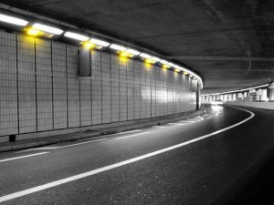 The famous tunnel at Monaco run under a hotel!