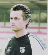 José Mourinho coaching the União Leiria FC in 2001